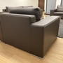 2x Halma Lounge-Sessel Leder Dunkelbraun 3