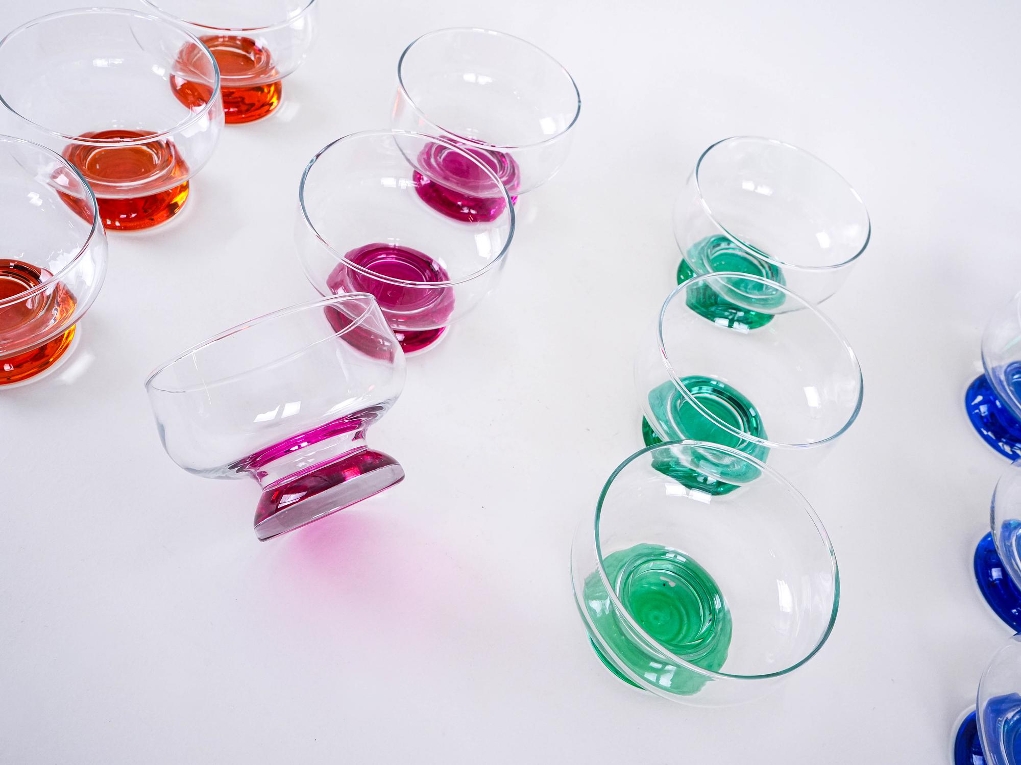 Dessert Bowl Set Multicolored 1970s 8