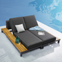 Polo Pro Lounge Metall Holz Anthrazit 6