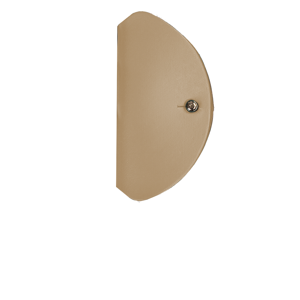 Headphone case 100% Recycled Leather Ginger 2