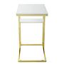 Lucilla Side Table Stainless Steel Gold White 2