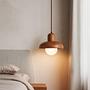 Hand Pendant Light Oak Wood Brown 2