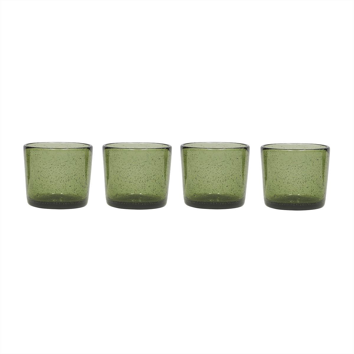 4x Kuki Glas Grün 0