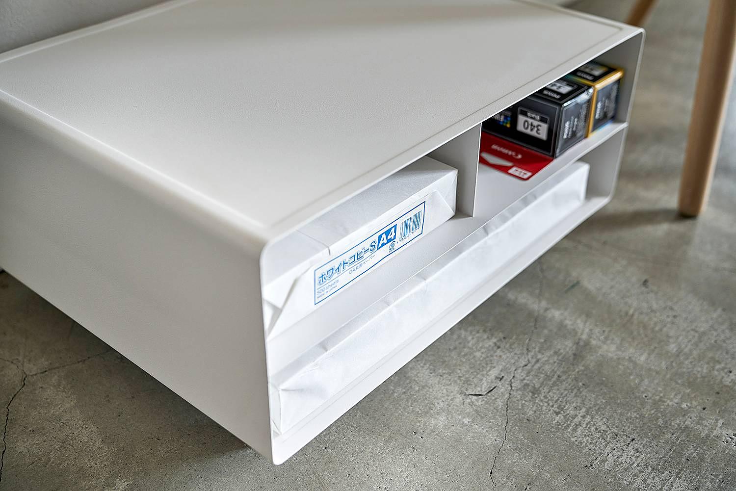 Büroregal Tower Stahl / Kunststoff Weiß 4