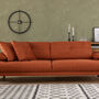 Sofa 3-Sitzer Textil Orange 0