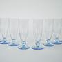 Sekttulpen-Set Transparent 1980er Jahre 3