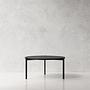 Coffee table ash wood black Ø90cm 1