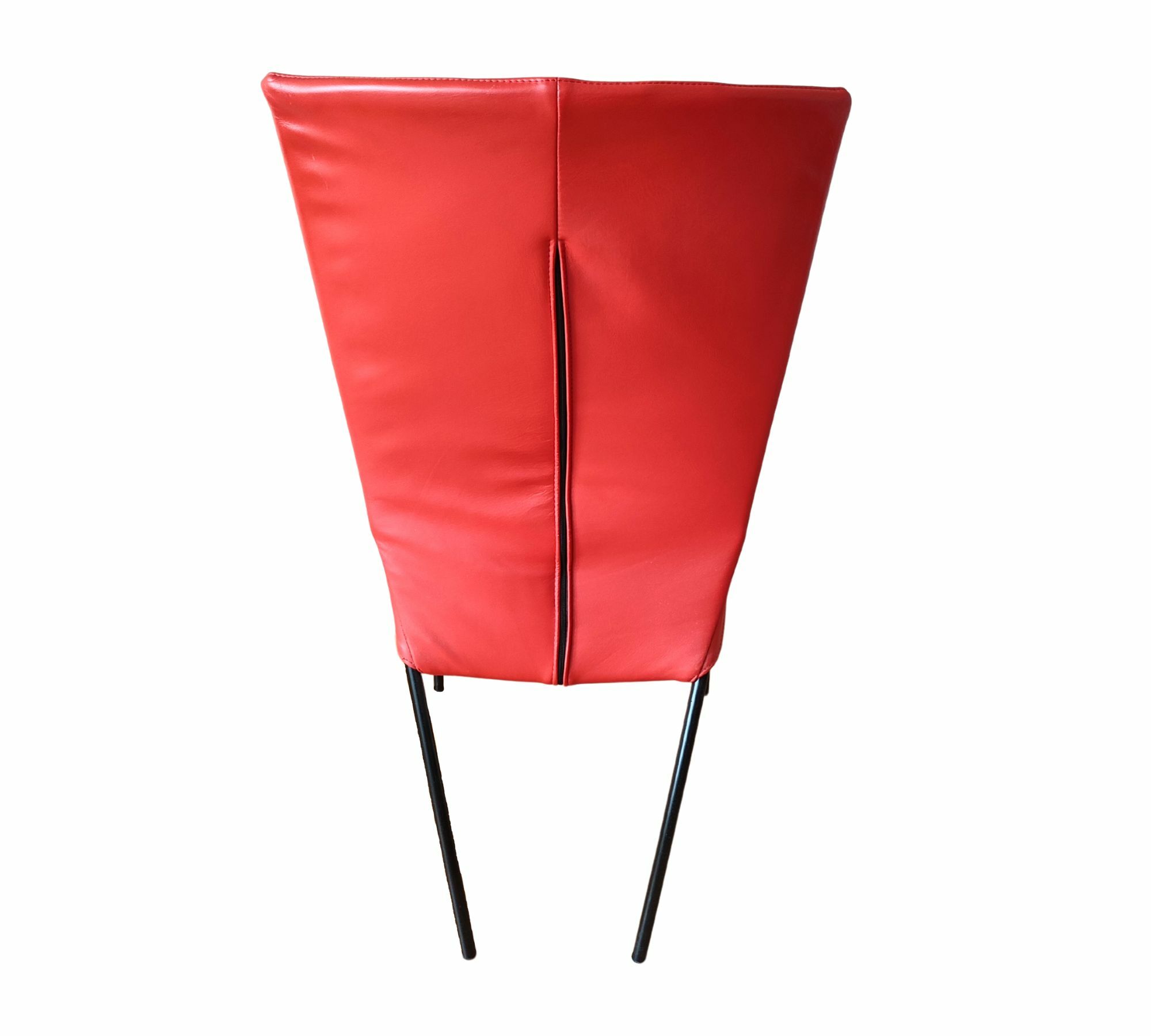 Montis Stuhl Spica Leder Stahl Rot 4