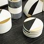 4x Kira Grey Marble Untersetzer
 1