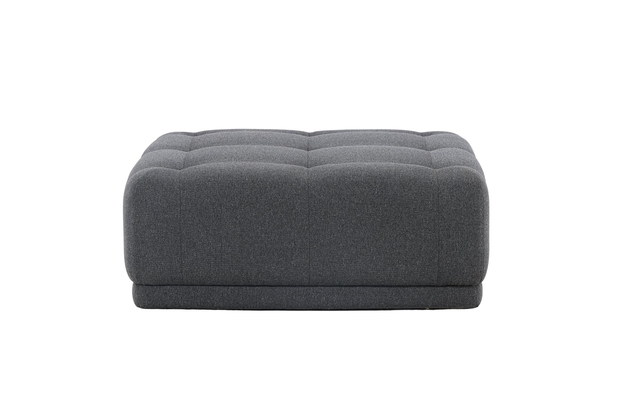 Turin  Pouf  Fabric  Dark grey 3