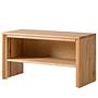 Garderobenbank Schuhablage Massivholz Braun 1