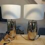 2x Fink Living Tischleuchte Metall Weiß 0