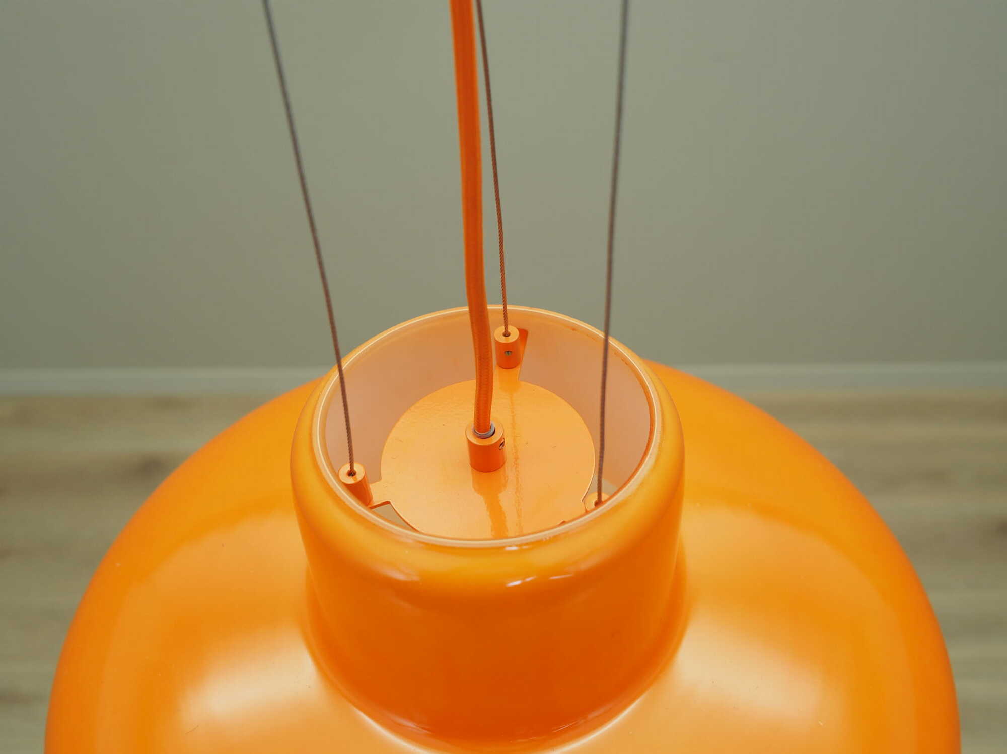 Pendant lamp glass orange 2000s 4