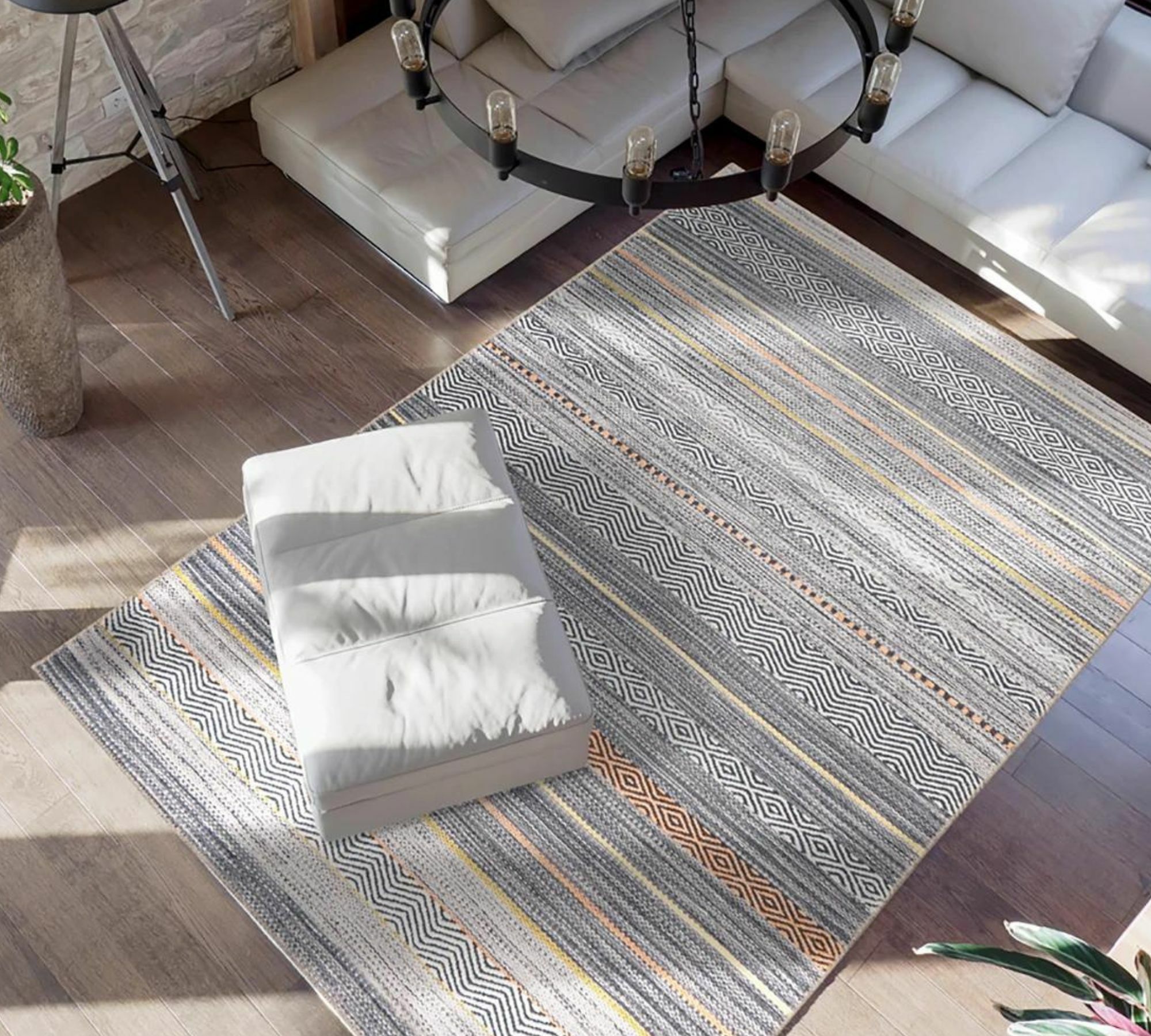 Short-pile carpet Synthetic fiber Multicolored 75 x 150 cm 2