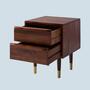 Nachtkommode Massivholz Akazienbraun 3