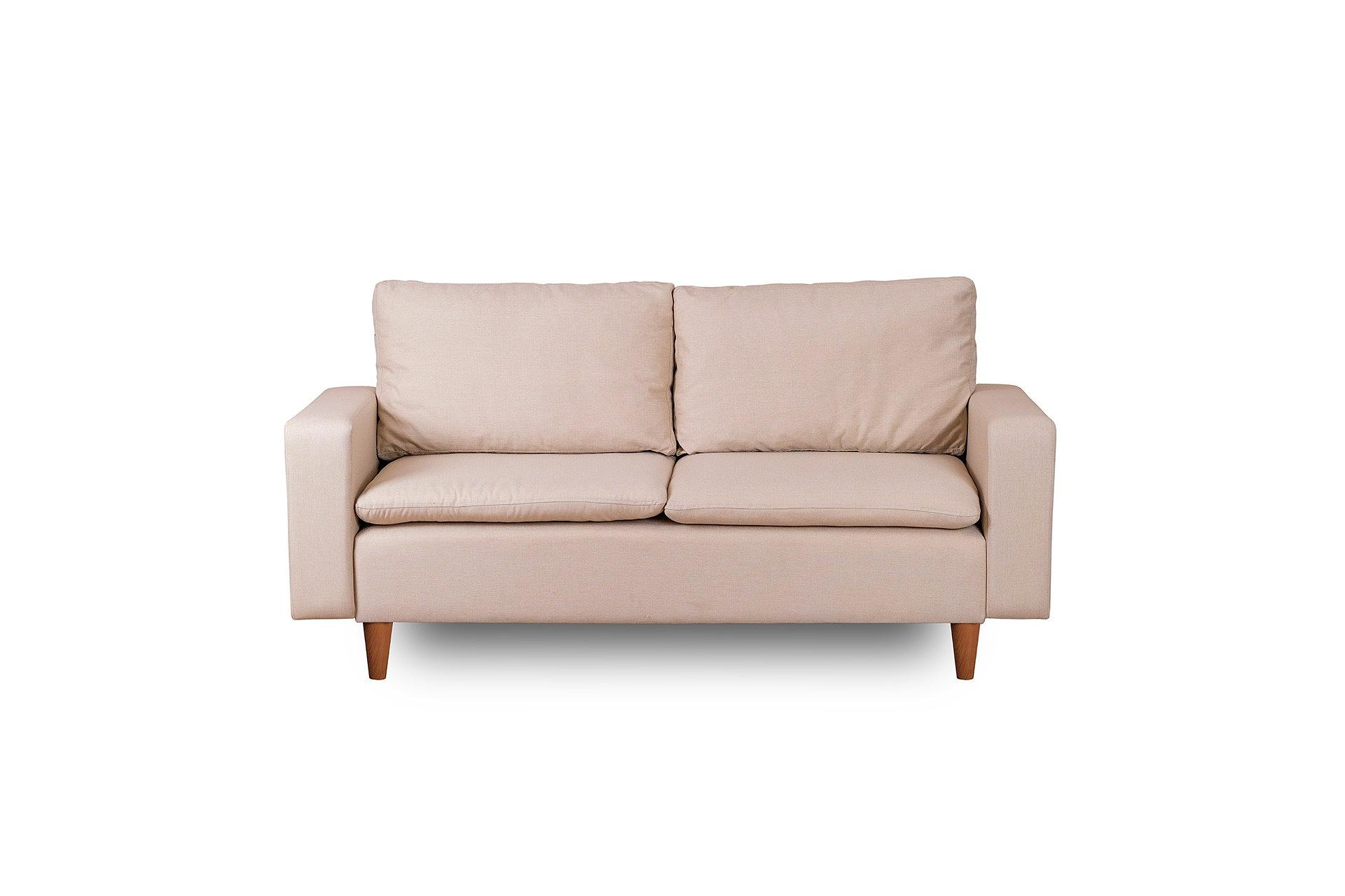 Lungo Sofa 2-Sitzer Creme 0