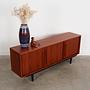 Teak-Sideboard Braun 1960er Jahre 5