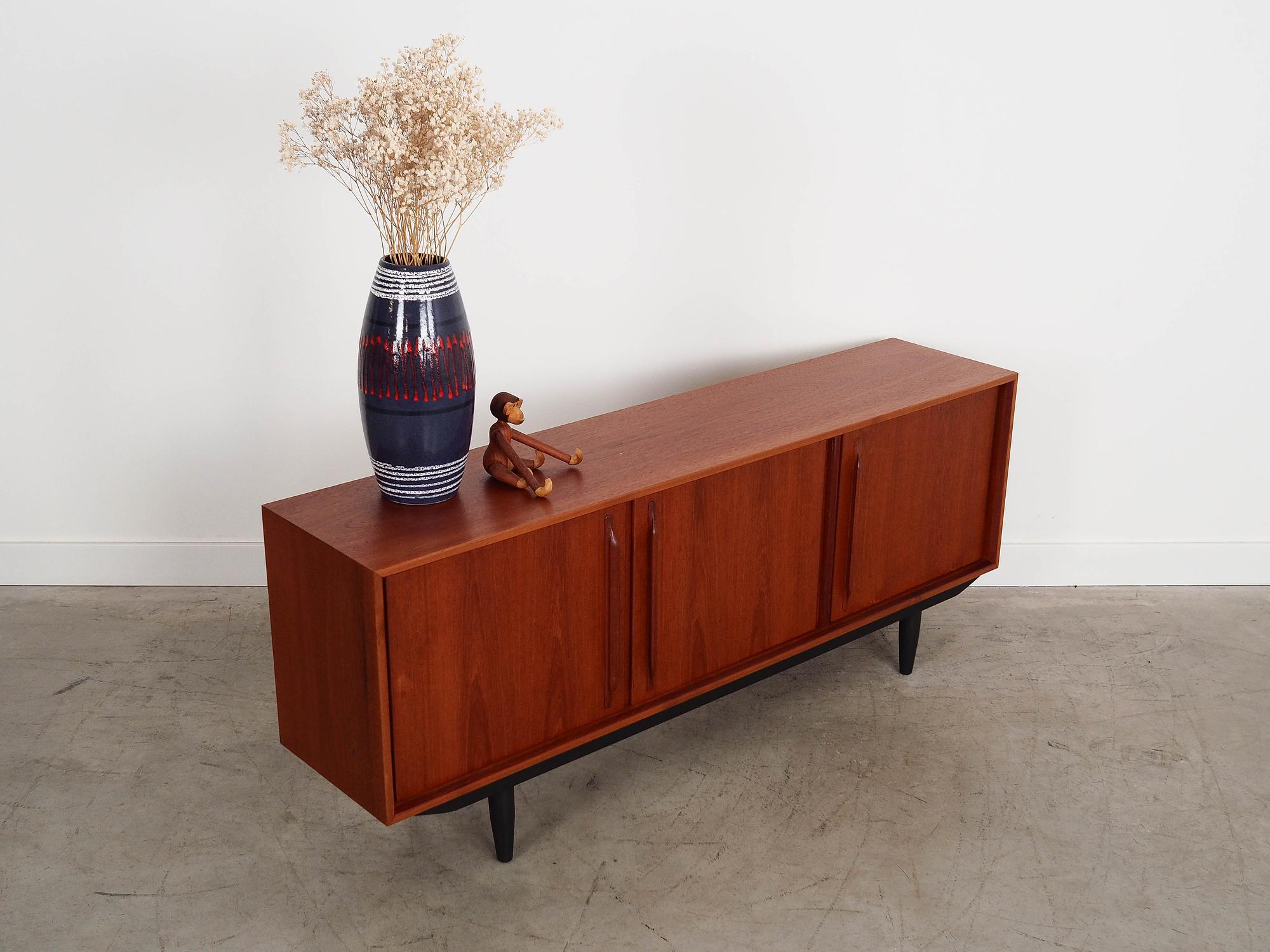 Teak-Sideboard Braun 1960er Jahre 5