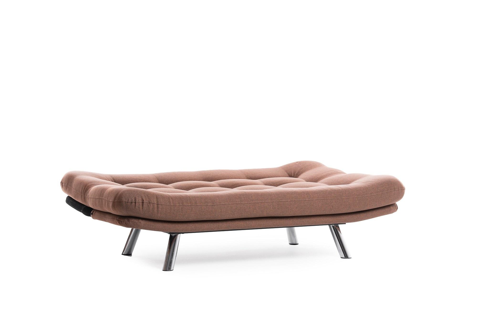Misa Small Sofa Bed 3-seater Light Brown 4