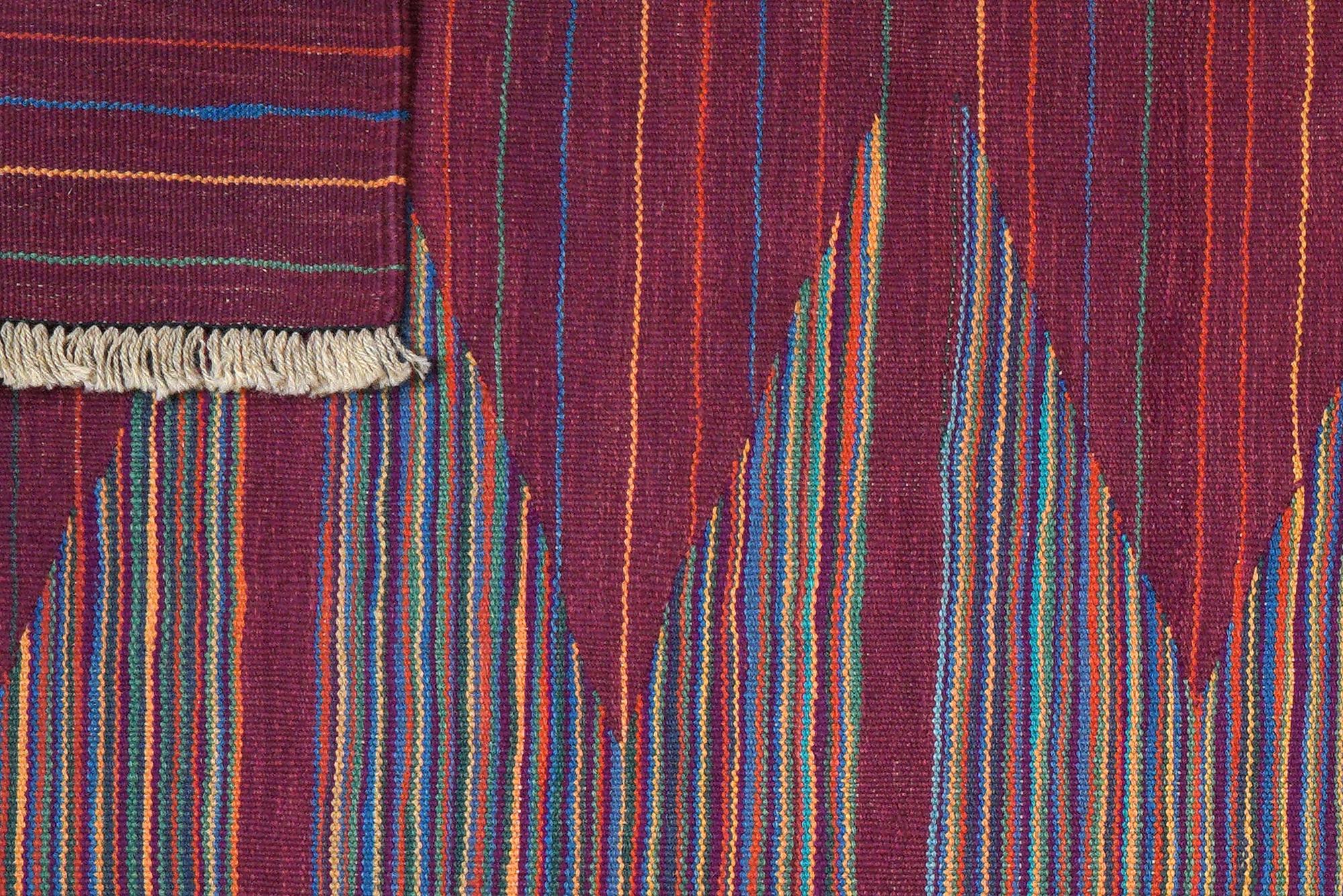 Kilim Gashgai Teppich Lila 4