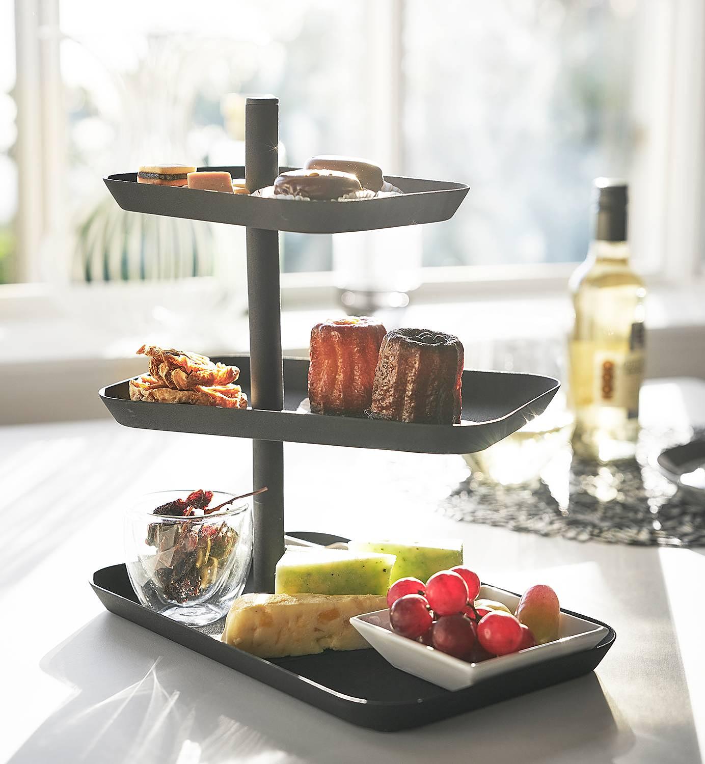 Tower Etagere Steel Black 4