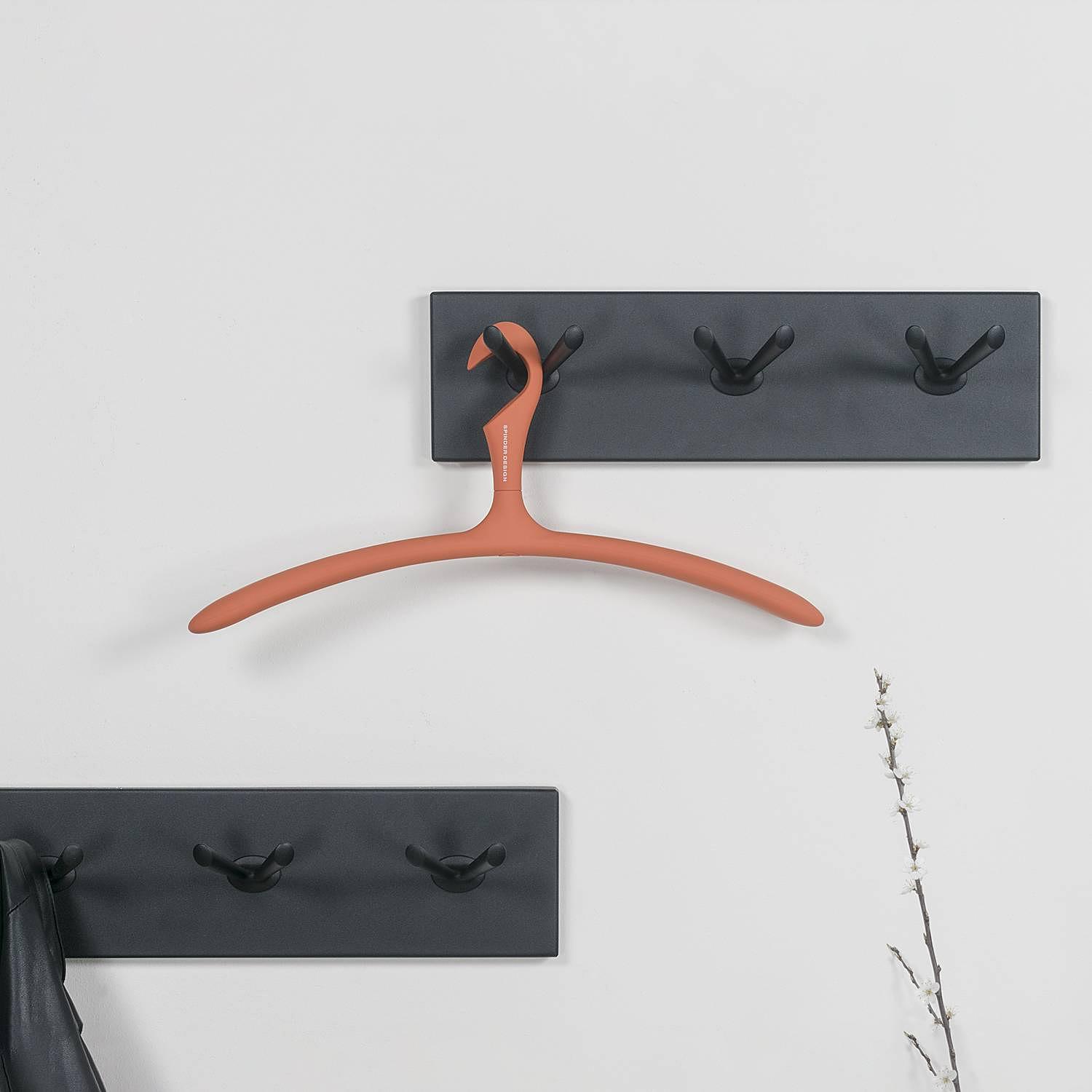 Coat rack Willcox Metal Black Width: 45 cm 2