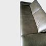 Sofa mit Armlehnen-und Rückenfunktionen Leder Dunkelgrün 6