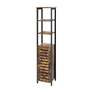 Regal Holz Metall Braun Schwarz 0