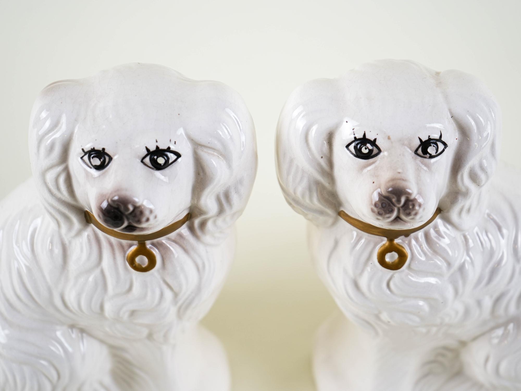 Dog Figures English Style Ceramic 1970s 5