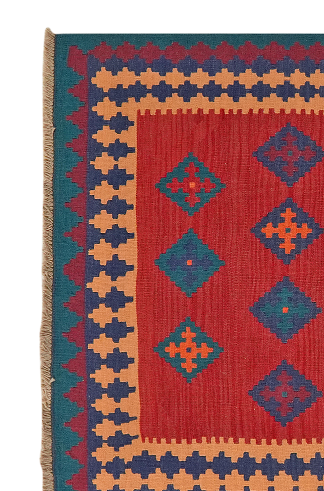 Kilim Gashgai Teppich Mehrfarbig 1