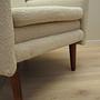Sessel Textil Holz Creme 1970er Jahre 12