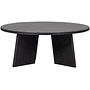 Fries Couchtisch Eichenholz Schwarz Ø 90cm 2
