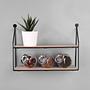 Wall shelf Cuddalore Black 3