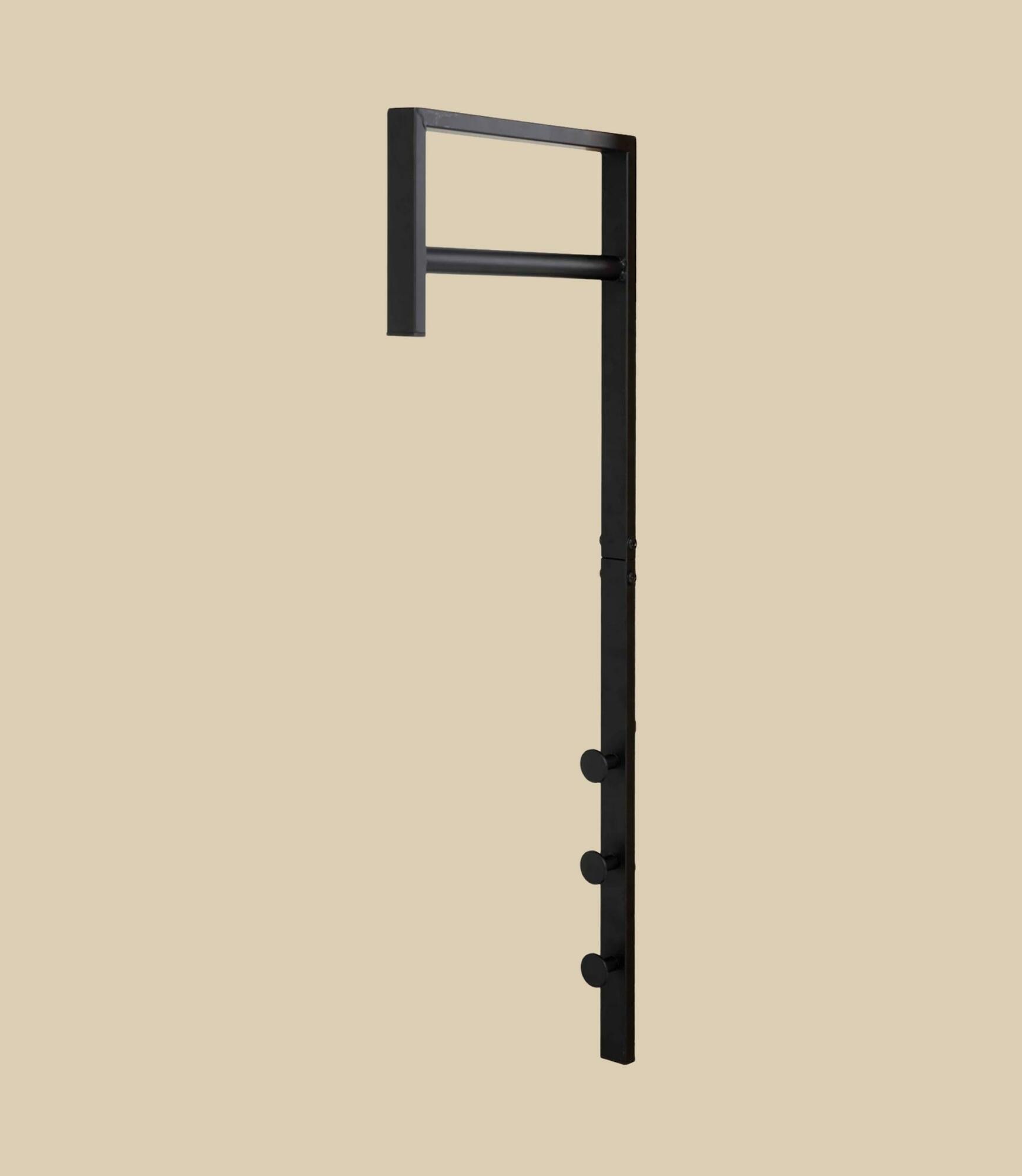 Wandgarderobe Metall Schwarz 0