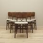 6x Chair Set Brown 1960s 1
