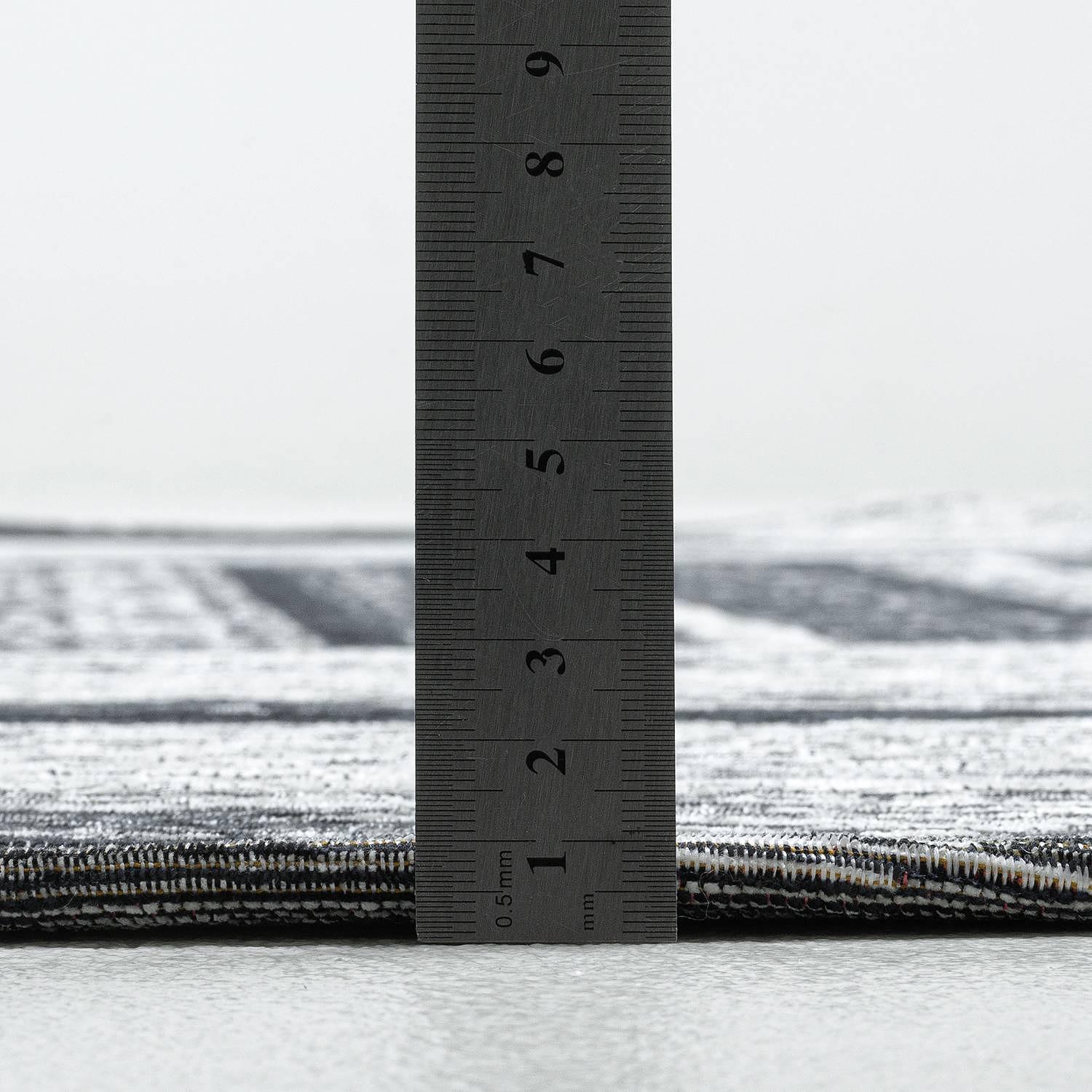 Kurzflorteppich Keitum 010 II Baumwolle Grau 100x100 4