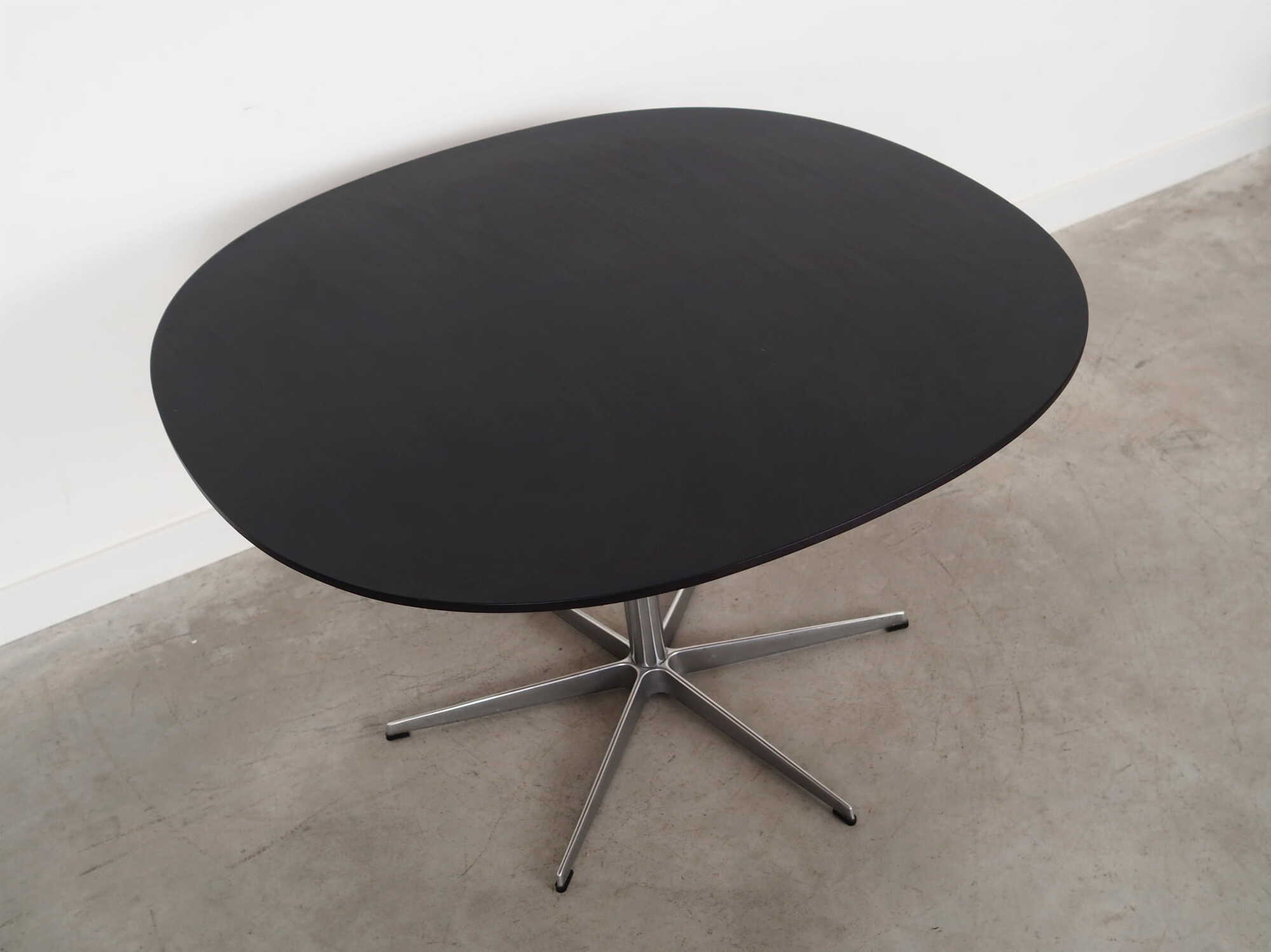 Vintage Table Wood Metal Black 1960s 4
