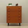 Vintage chest of drawers Teak wood Brown 1960s 1