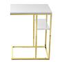 Lucilla Side Table Stainless Steel Gold White 3