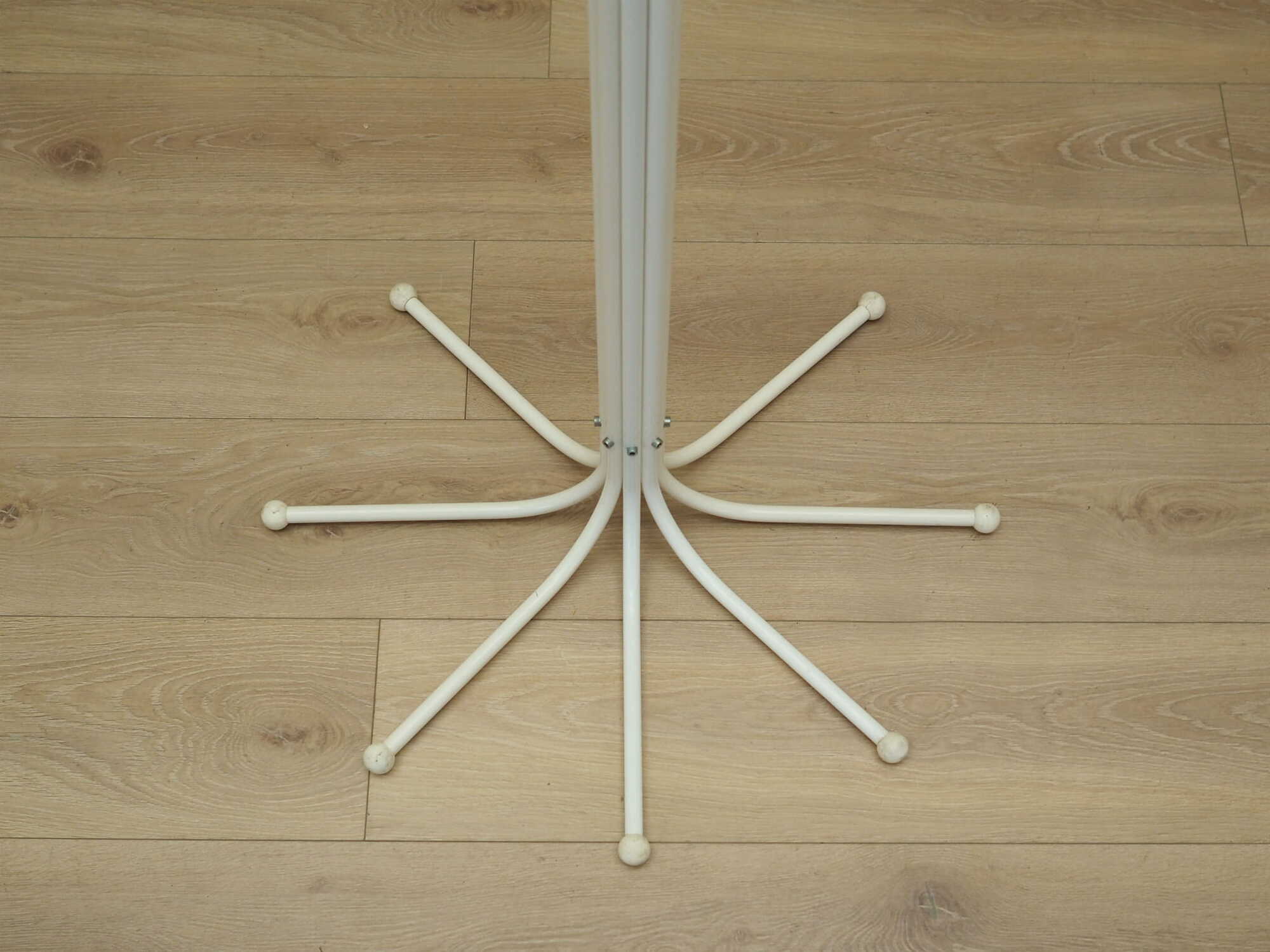 Vintage coat rack metal white 1970s 4