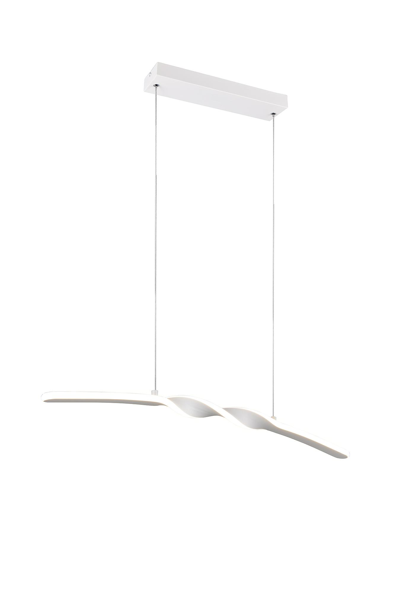 Ginko LED-Pendelleuchte 1-Flammig Eisen Silikon Weiß 3