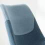 2x Esszimmerstuhl Webstoff Pastellblau 4