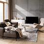 Reno Sessel mit Drehfunktion Napoli-Stoff 2250 Silbergrau 3