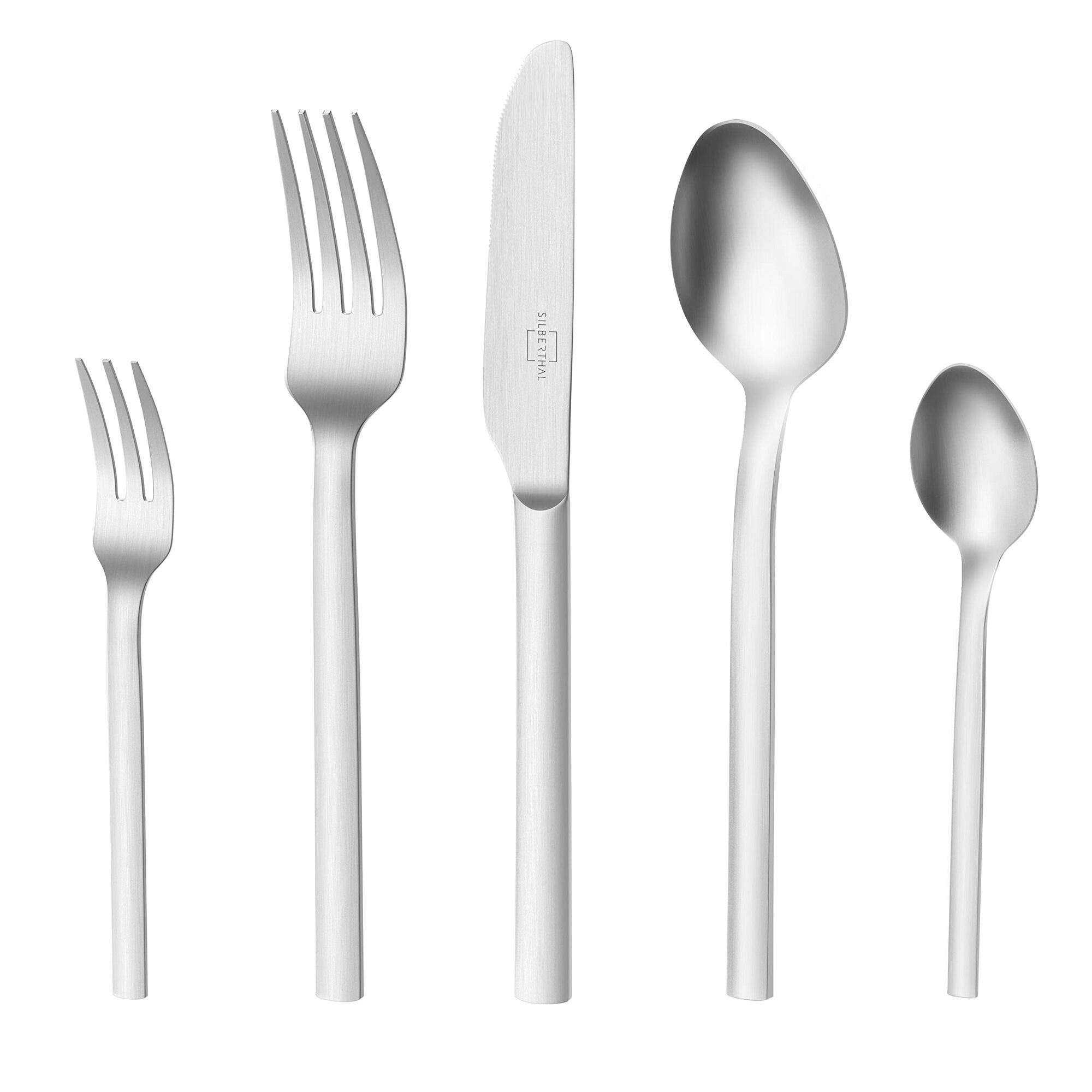 Besteckset für 6 Personen Edelstahl Silber 0