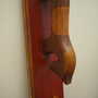Vintage Wandschmuck Holz Braun 1970er Jahre 7
