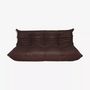 Togo Sofa 3-Sitzer Madras-Leder Braun 0