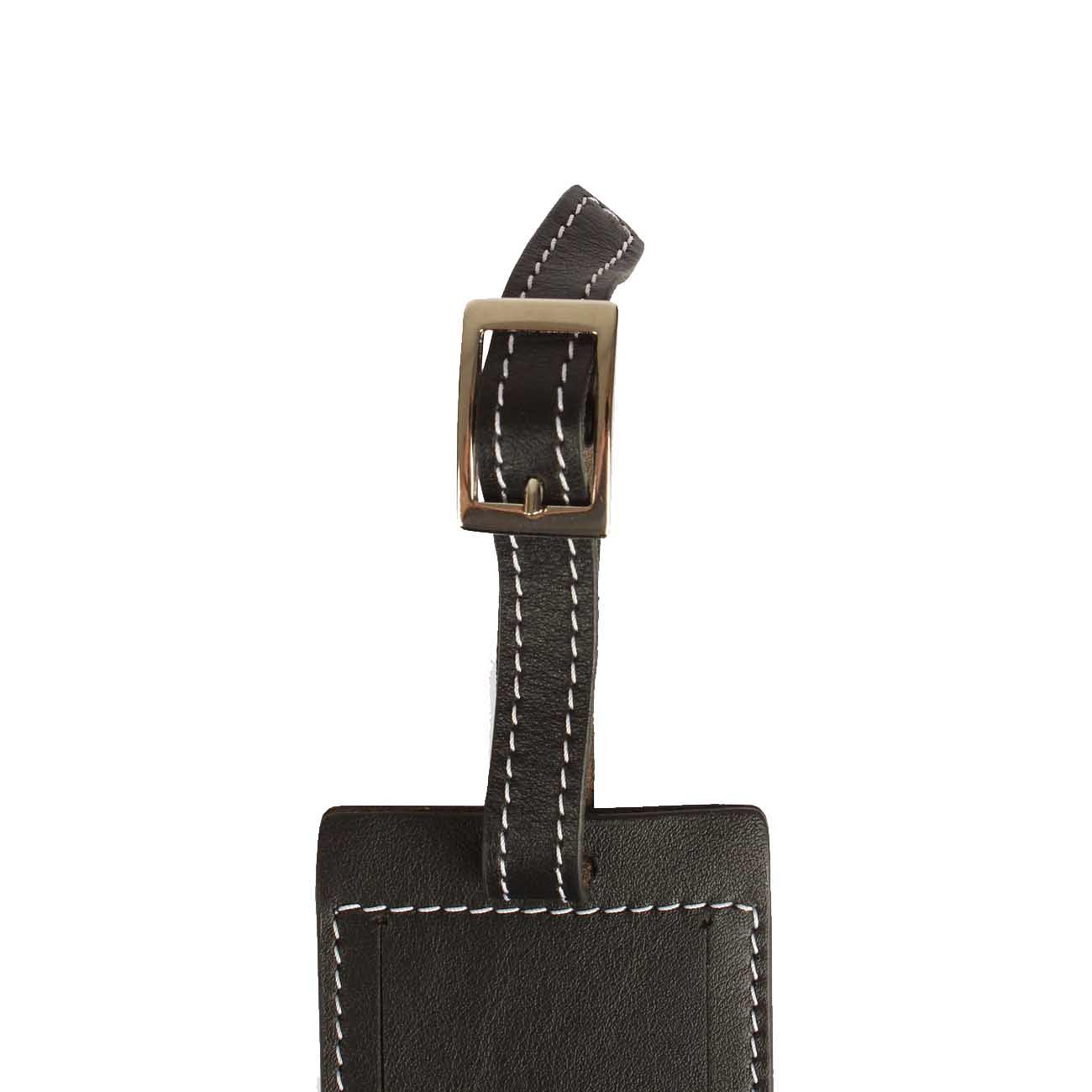 Kofferanhänger Leder Schwarz 0