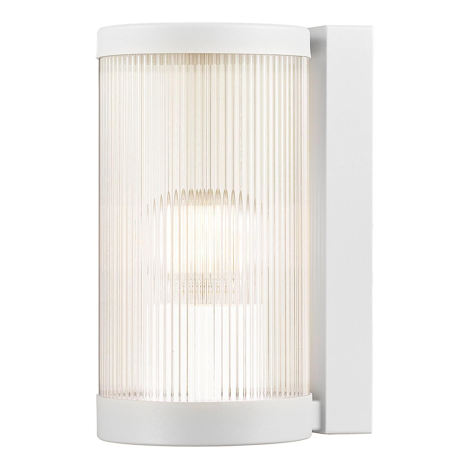 1-Flammig Wandleuchte Coupar Aluminium PVC Weiß 0