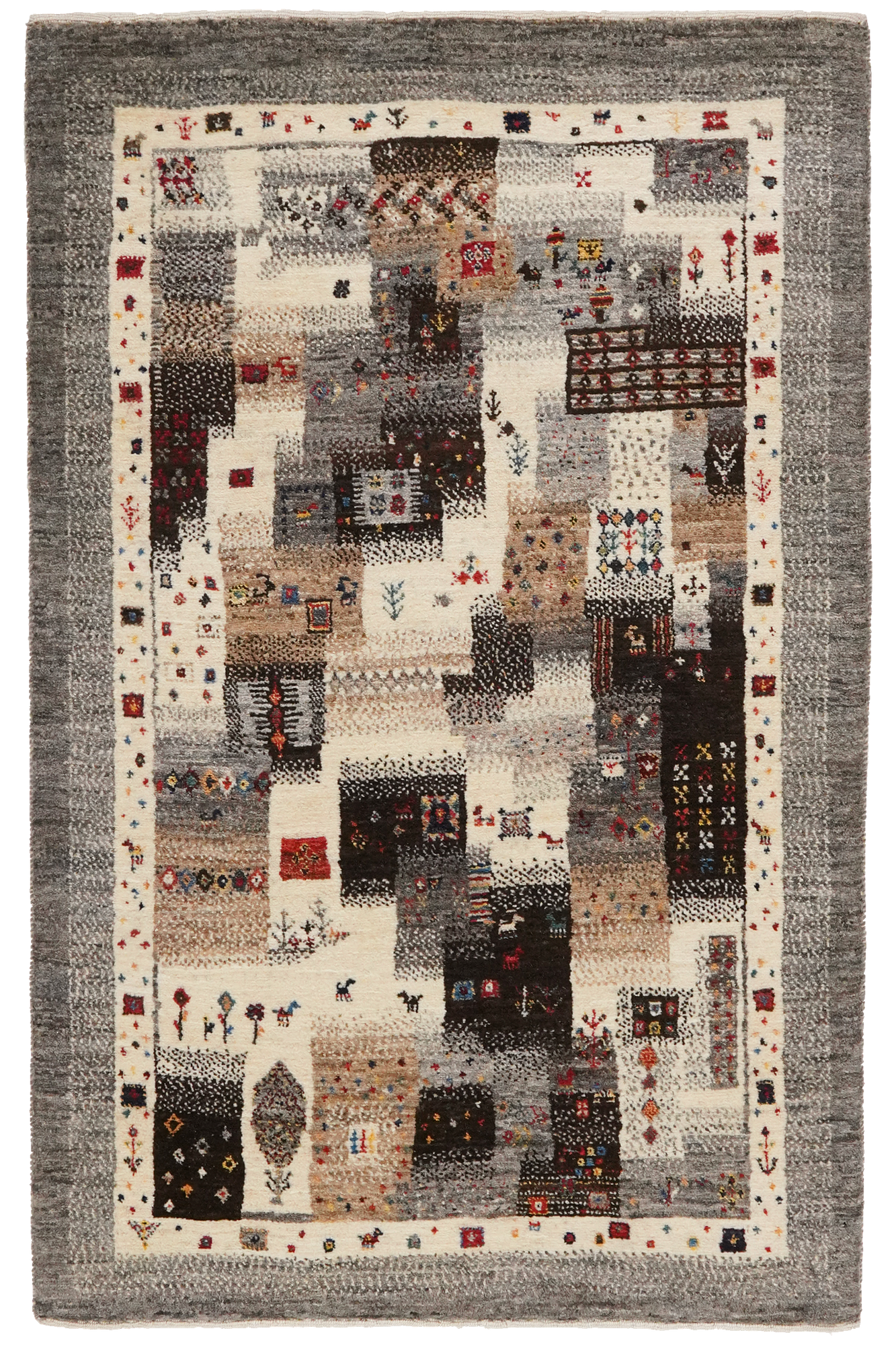 Rizbaf Gabbeh Rug Wool Multicolored 0