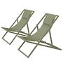 Deck chair Nivi set of 2 steel sage 4